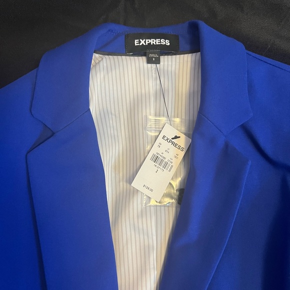 NWT EXPRESS Women's Cobalt Blue Blazer - Picture 2 of 3